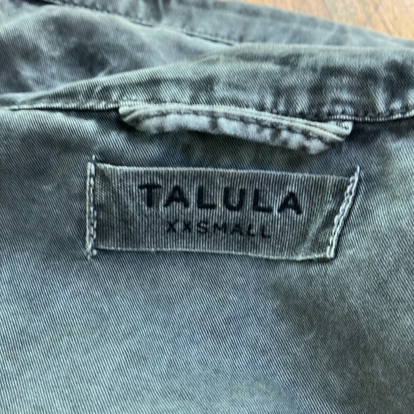 Talula Aritzia Utility Cargo Jacket 100% Cotton Grey - Picture 2 of 14